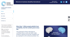 Desktop Screenshot of businessdisabilityinternational.org