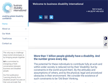 Tablet Screenshot of businessdisabilityinternational.org